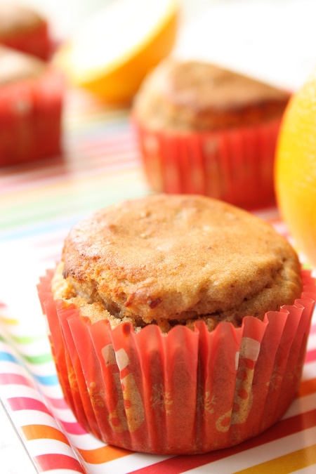 Muffins orange farine châtaigne